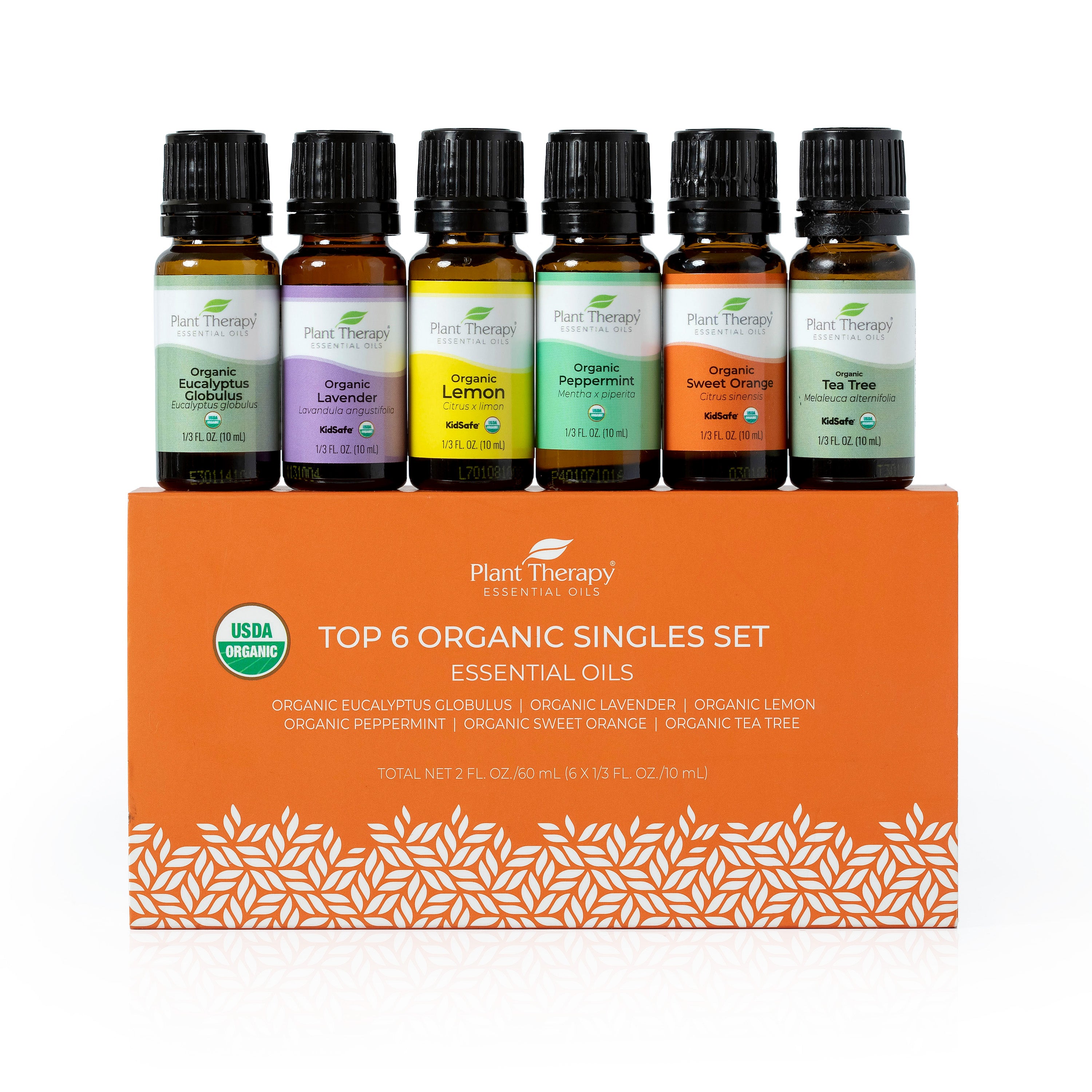 Rainbow Essential Oil Kit with 6 organic therapeutic-grade essential oils.  — Momoko Therapeutics