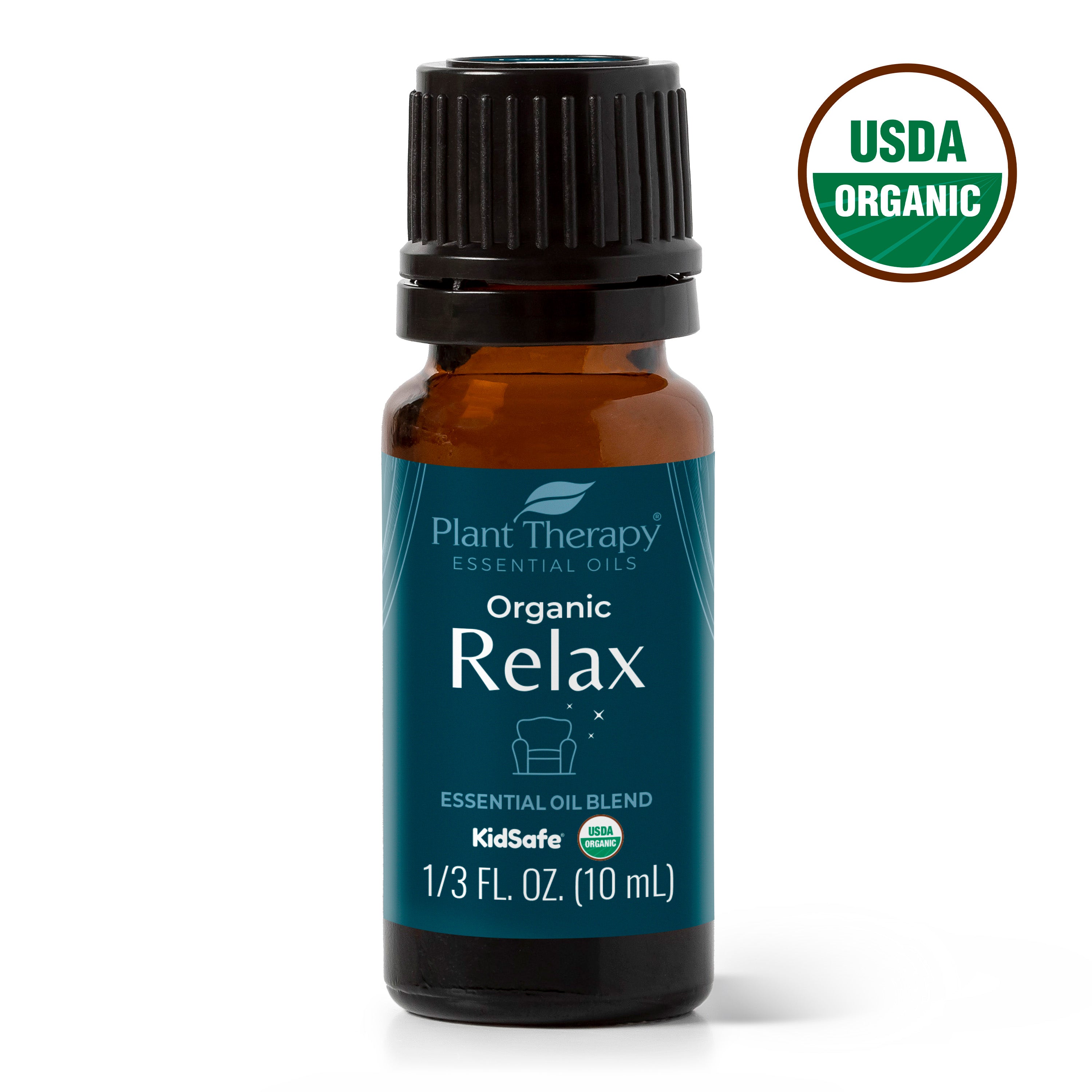 Plant Therapy Organic Relax Essential Oil Blend 100% Pure, Undiluted, Natural Aromatherapy, Therapeutic Grade 30 ml (1 oz)
