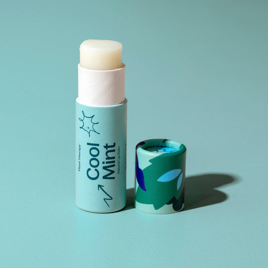 Cool Mint Natural Lip Balm open cap