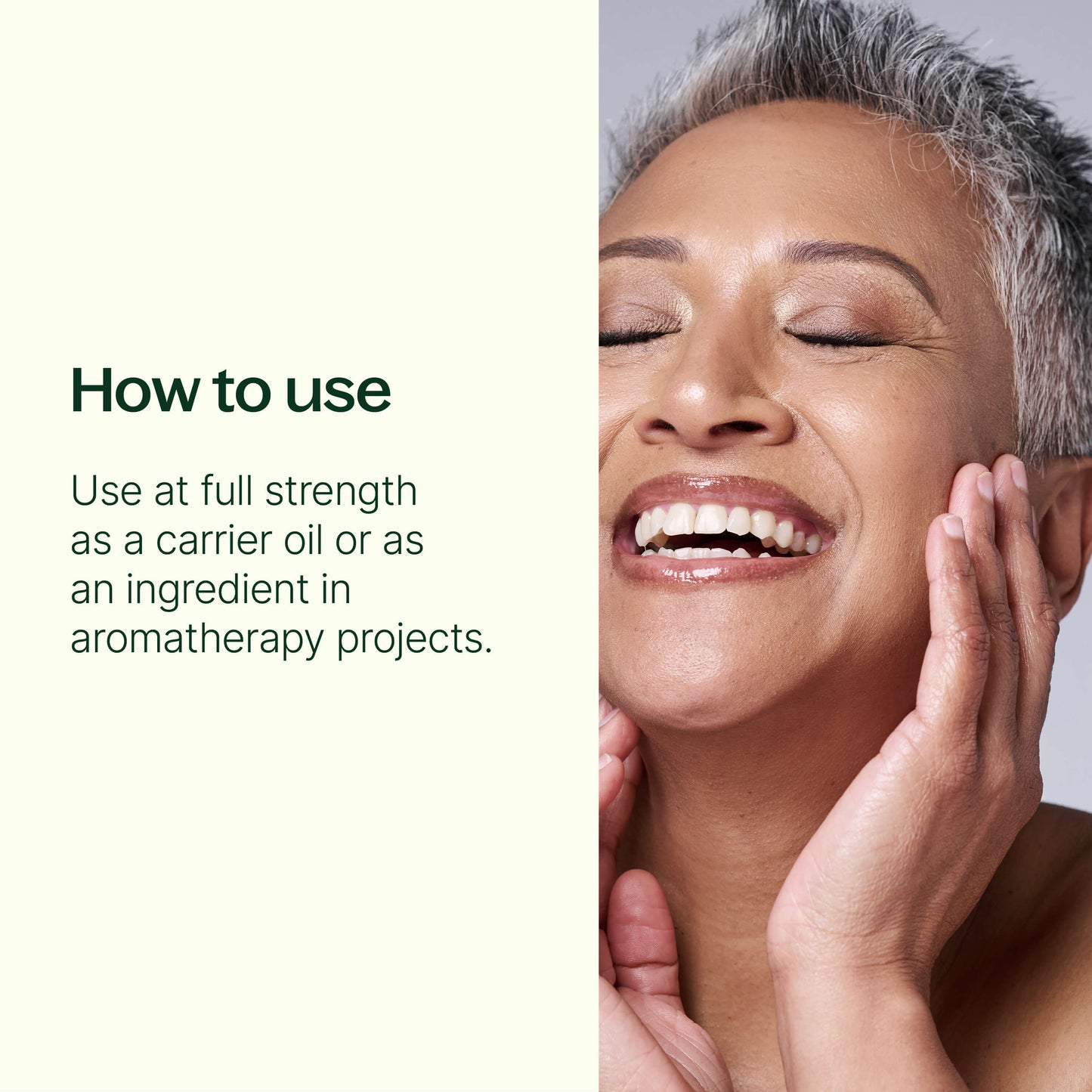 how to use: full strength as a carrier oil or as an ingredient in aromatherapy projects