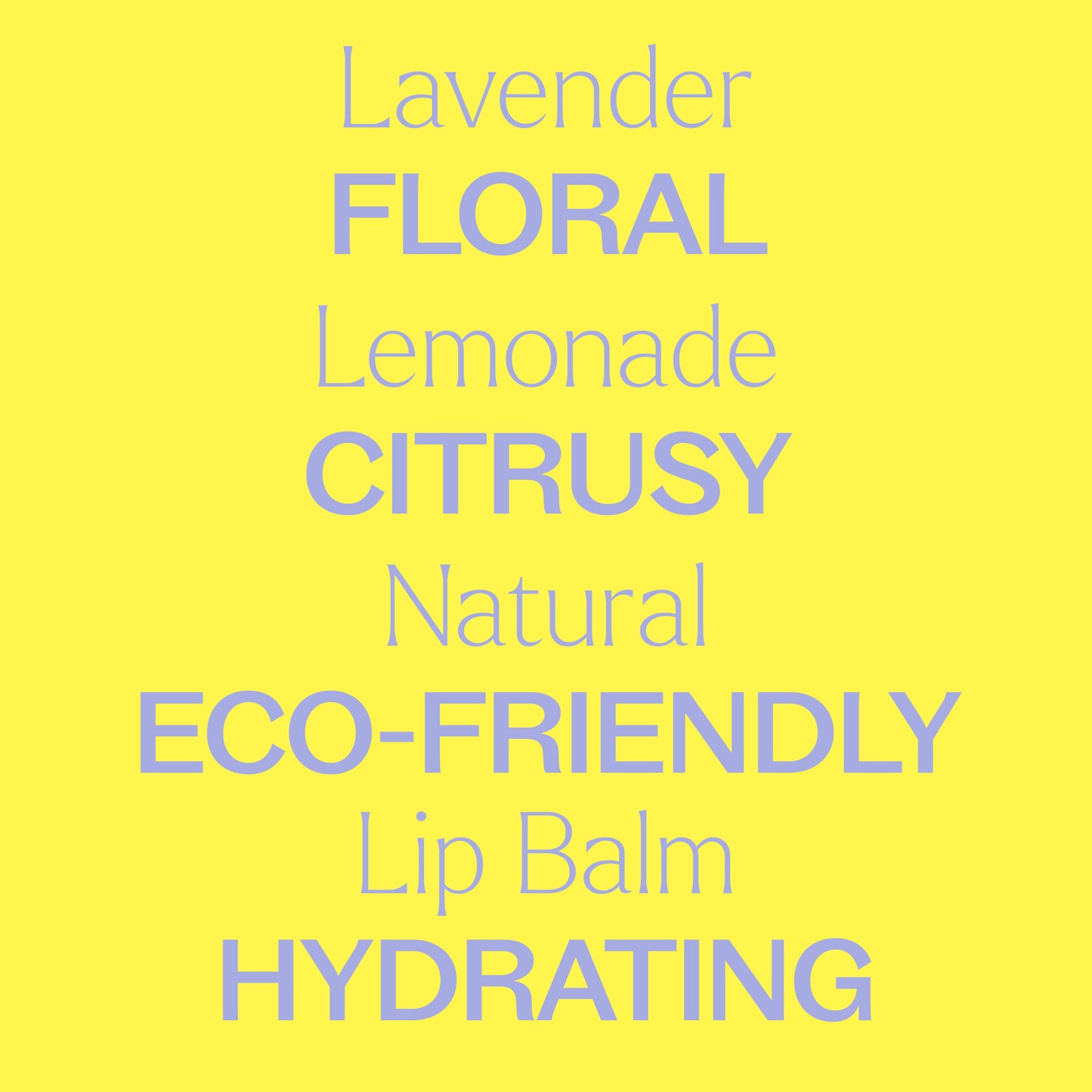 Lavender Lemonade Natural Lip Balm ingredients and scent