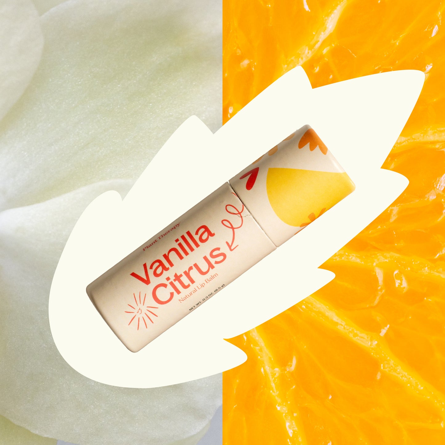 Vanilla Citrus Natural Lip Balm ingredients