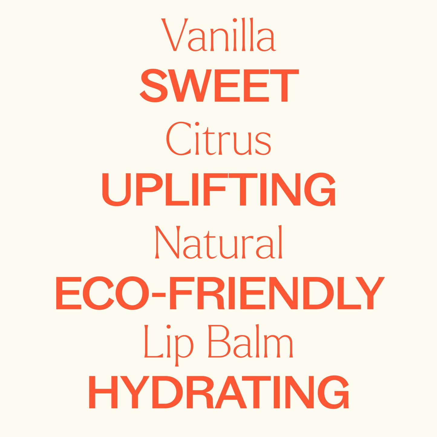 Vanilla Citrus Natural Lip Balm is sweet, uplifting, eco-friendly, hydrating